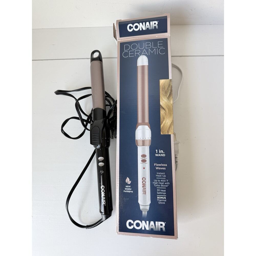Conair Lot of 2 Hot Tools Professional 1" And 1.5" Ceramic Curling Iron/Wand